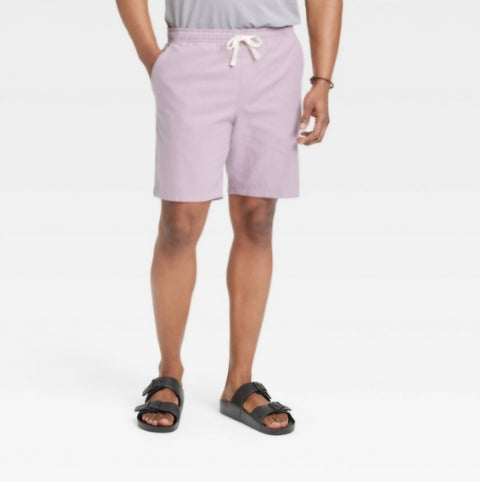 Men's 8" Everyday Relaxed Fit Pull-on Shorts - Goodfellow & Co" Purple M