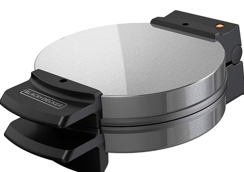 BLACK+DECKER WMB500 Traditional Belgian-Style Waffle Maker, Stainless Steel