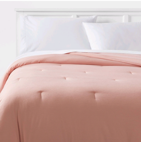 Full/Queen Reversible Microfiber Micro Texture Comforter  - Room Essentials™