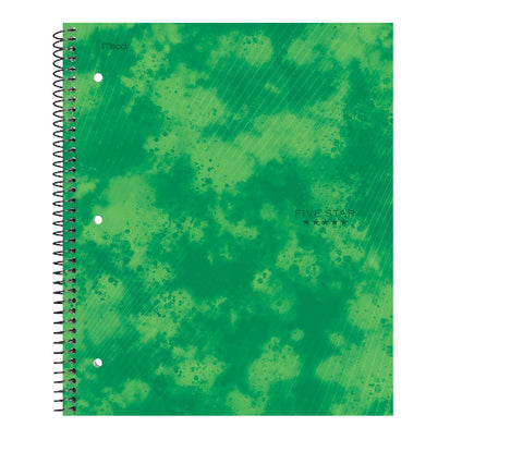 Five Star 1 Subject College Ruled Spiral Notebook Blue
