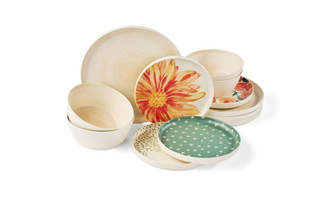 Member's Mark Bamboo Melamine
12-Piece Dinnerware Set