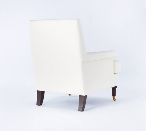Mercer Rolled Upholstered Arm Chair with Casters Cream - Threshold designed with Studio McGee