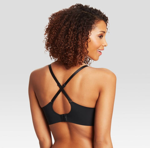 Maidenform Self Expressions Women's Wireless Plunge Push-Up Bra SE1189 - Black