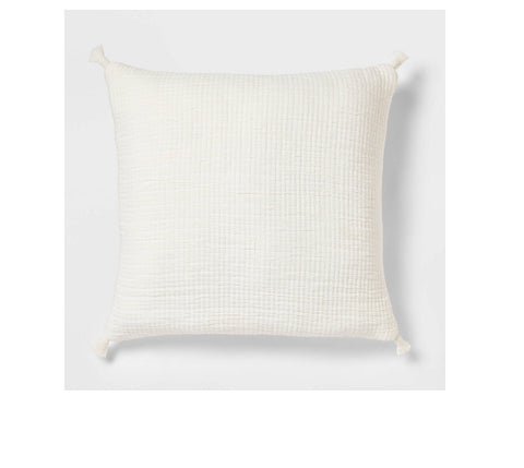 Euro Double Cloth Decorative Throw Pillow Cream - Threshold™