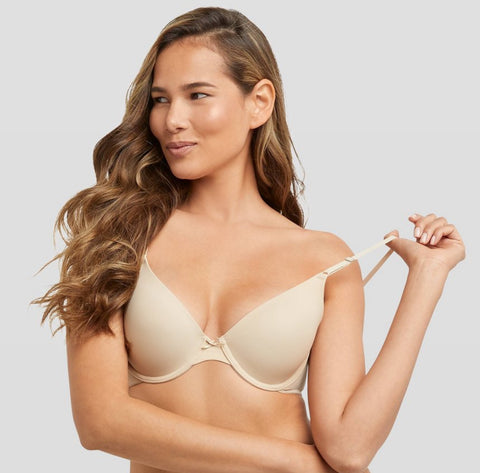 Maidenform Self Expressions Women's T-Shirt Bra 5701 2pk - Latte/White 38B