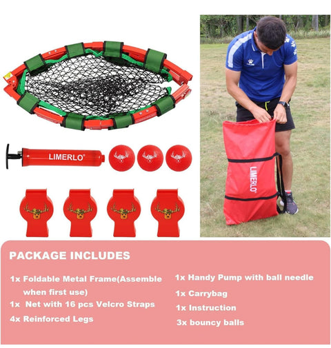 4.0 4.0 out of 5 stars 49
Metal Outdoor Game Set (Includes 3 Balls, Carry Bag and Rules), Fully Foldable Outdoor Game Set
