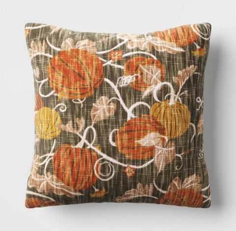 Target Decor - Printed Pumpkin Square Throw Pillow Green
- Threshold™