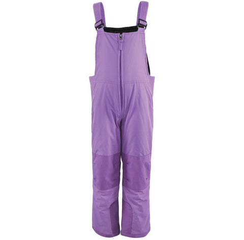 Hudson Baby Unisex Snow Bib Overalls, Solid Purple, X-Small