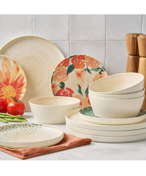 Member's Mark Bamboo Melamine
12-Piece Dinnerware Set