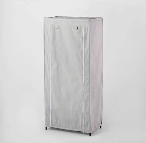 30" Double Rod Fabric Covered Wardrobe - Brightroom