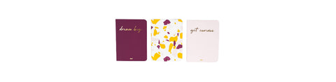 Elevation by Tina Wells Set of 3 Mini Notebooks