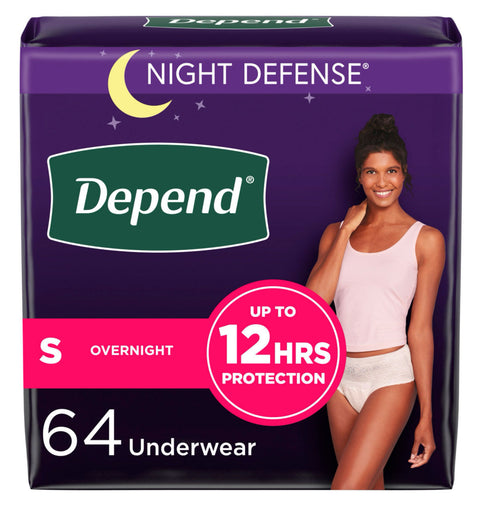 Sams - Depend Night Defense Adult Incontinence Underwear for Women size SMALL