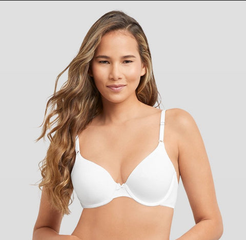 Maidenform Self Expressions Women's T-Shirt Bra 5701 2pk - Latte/White 38B