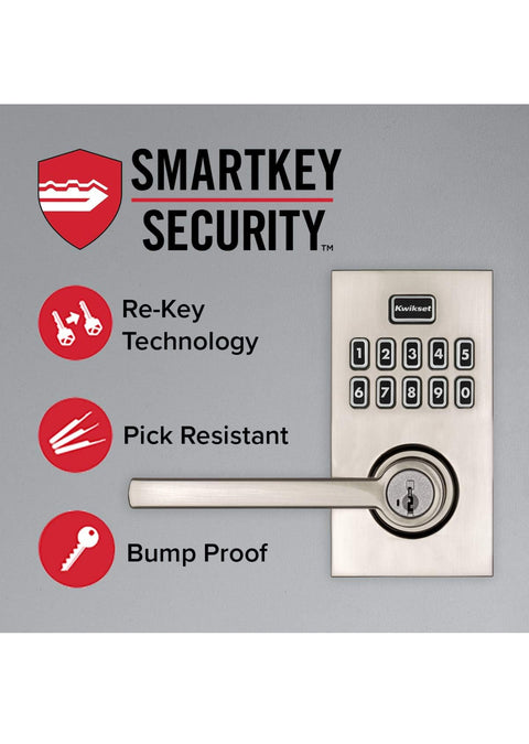 Kwikset 99170-004 SmartCode 917 Keypad Keyless Entry Contemporary Residential Electronic Lever Lock Deadbolt Alternative