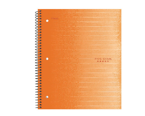 Five Star 1 Subject Wide Ruled Spiral Notebook