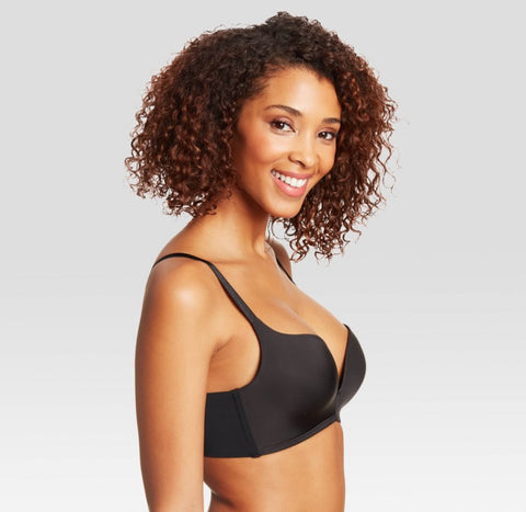 Maidenform Self Expressions Women's Wireless Plunge Push-Up Bra SE1189 - Black