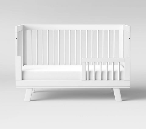 Babyletto Hudson 3-in-1 Convertible Crib with Toddler Rail - White