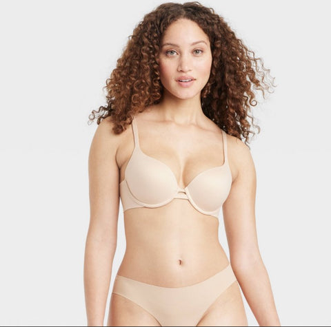 Women's Light Lift Plunge Bra - Auden Beige 38DD