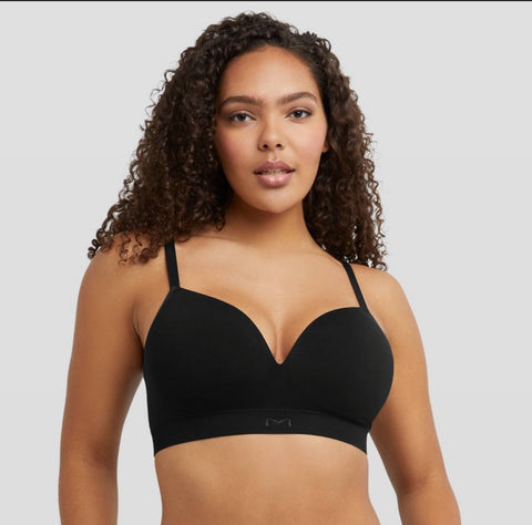 Maidenform M Women's Seamless Bralette MBT110 - Black 2XL