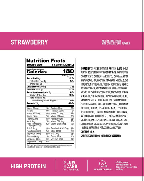 RCI Amazon Grocery - SlimFast Protein Shake, Strawberry- 20g Protein