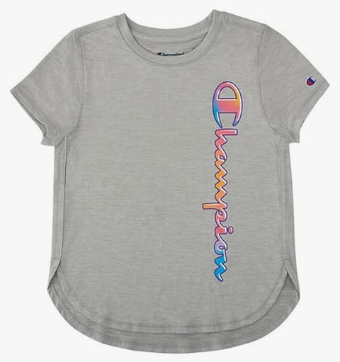 Champion Girls Shirt All Day Performance Short Sleeve Tech Athletic Tee Shirt Top Kids Clothing - for Gym, Sports and School