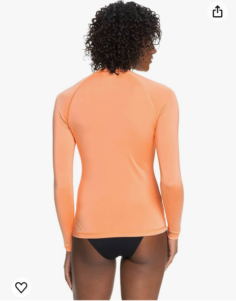 Roxy Women's Standard Whole Hearted Long Sleeve UPF 50 Rashguard