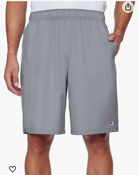 Champion Men's Woven Performance Pull On Stretch Training Athletic Shorts, Lightweight Basketball Shorts