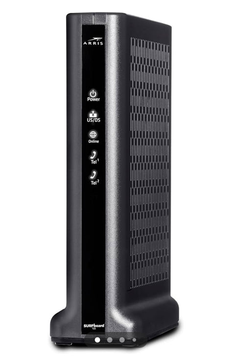 ARRIS SURFboard T25 DOCSIS 3.1 Gigabit Cable Modem, Comcast Xfinity Internet & Voice, Two 1 Gbps Ports, 2 Telephony Ports, 800
Mbps Max with Xfinity Internet Plans,