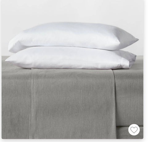 Room Essentials Flat Sheet King Cotton Blend Sateen