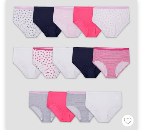 Fruit of the Loom Girls' 14pk Classic Briefs - Colors May Vary