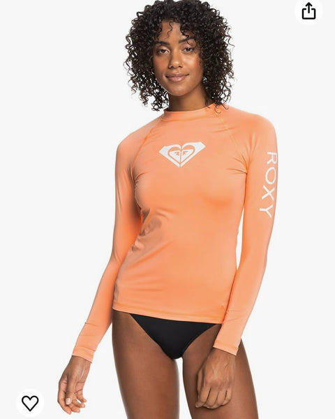 Roxy Women's Standard Whole Hearted Long Sleeve UPF 50 Rashguard