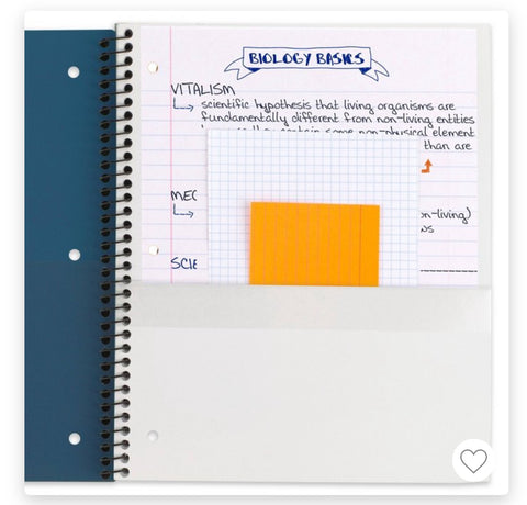 Five Star 220 Sheets 5 Subject Wide Ruled Customizable Notebook Feature
Rich Teal