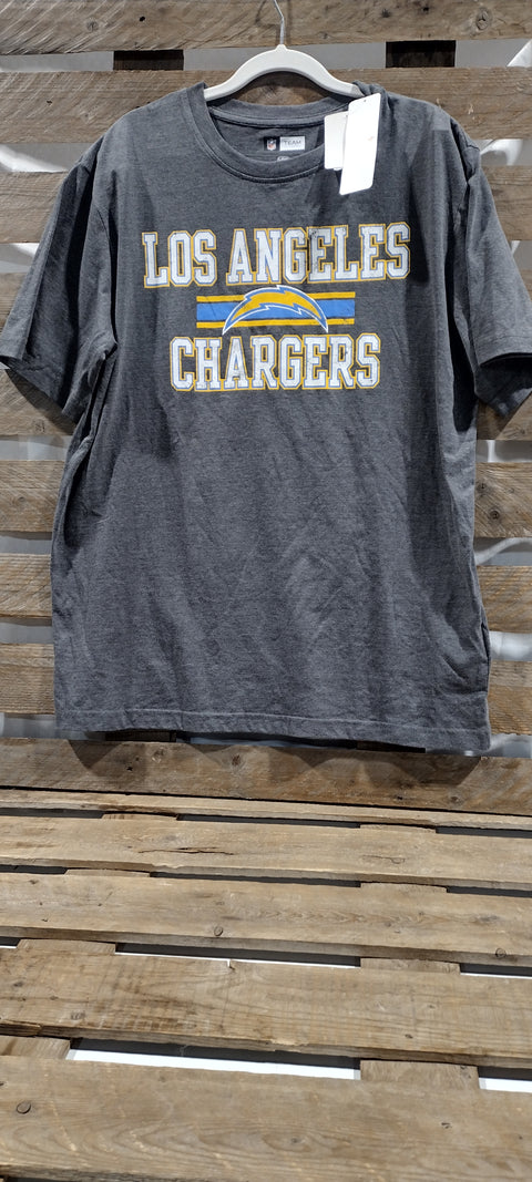 Mens Los Angeles CHARGERS T-shirt- Gray