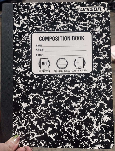 College Ruled Solid Composition Notebook - Unison