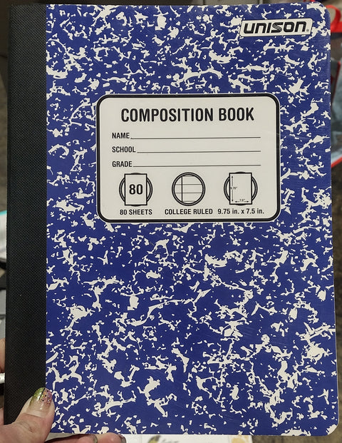College Ruled Solid Composition Notebook - Unison
