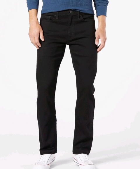 DENIZEN" from Levi's Men's 232" Slim Straight Fit Jeans - Black Denim 36x30