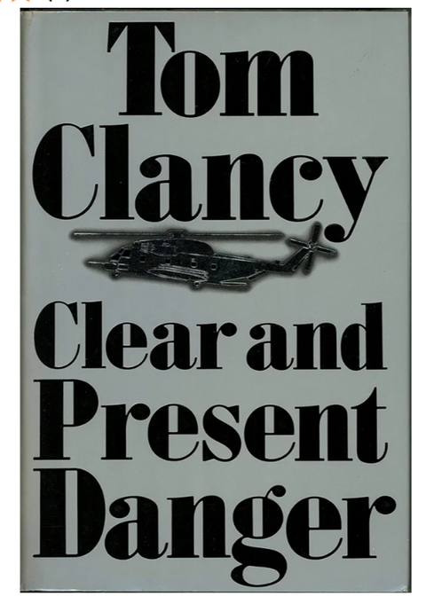 Tom Clancy's Clear and Present Danger True First Edition First Printing Collectible
