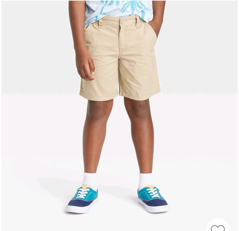 Boys' Flat Front 'At the Knee' Woven Shorts - Cat & Jack"