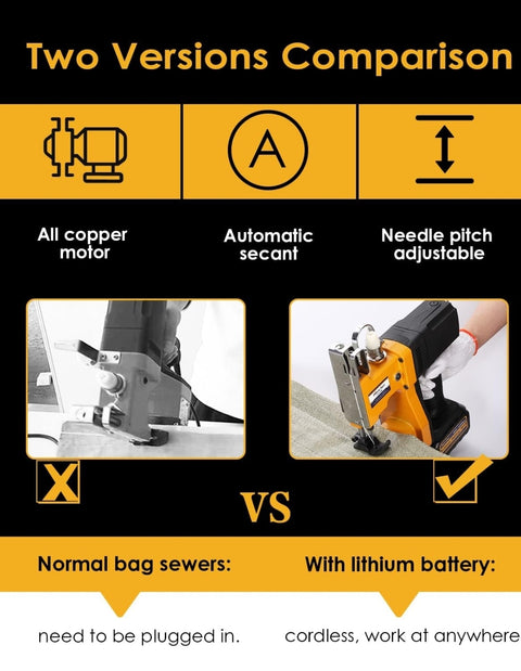 Hanchen Lithium Battery Bag Sewing Machine Cordless