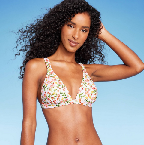 Women's Triangle Bikini Top - Shade & Shore™ Floral Print S