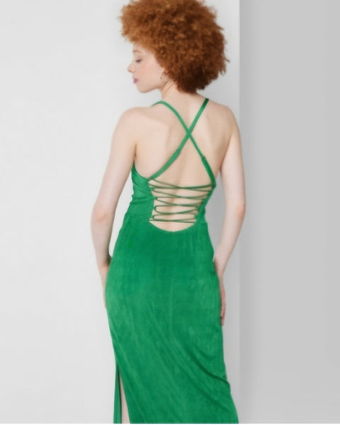 Women's Lace-up Back Maxi Bodycon Dress - Wild Fable