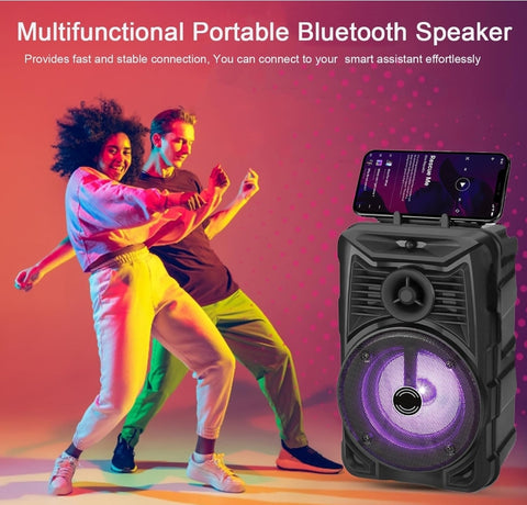 Portable Bluetooth Speaker, RGB Multi-Colors Rhythm Lights