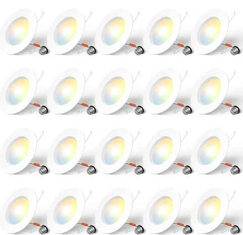 Amico 5/6 inch 5CCT LED Recessed Lighting 20 Pack
