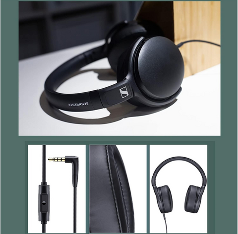 Wired Headphones Noise Isolation Earphone Stereo Music Foldable Sport Headset Deep Bass for Sennheiser Mobile Phone