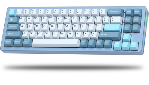 Womier SK71 75% Gaming Keyboard, Aluminum Alloy Shell Wireless Mechanical Keyboard