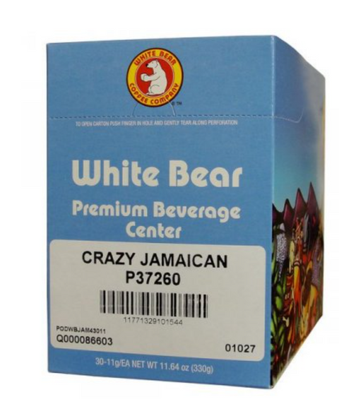 RCI Food-WHITE BEAR CRAZY JAMAICAN COFFEE 30CT BOX