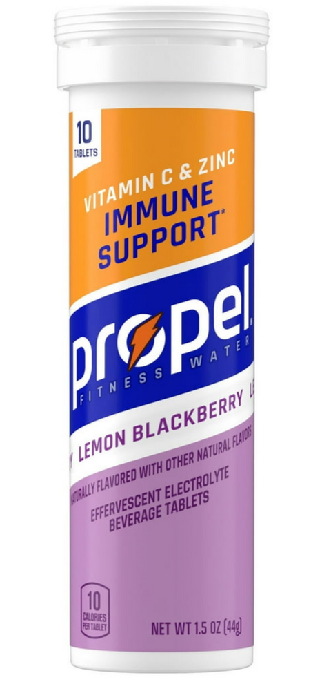 RCI Food-Propel Tablets Immune Support Sports Drink Mix, Lemon Blackberry, 10 Count