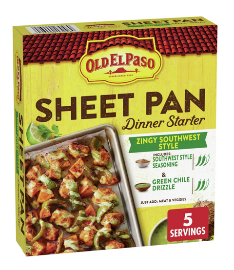 RCI Food-Old El Paso Zingy Southwest Style Sheet Pan Dinner Starter, 3.9 oz.