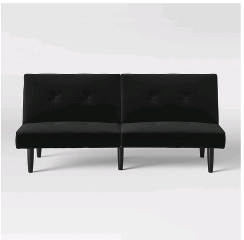Target Furniture-Futon Sofa Black - Room Essentials