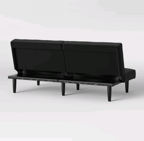 Target Furniture-Futon Sofa Black - Room Essentials